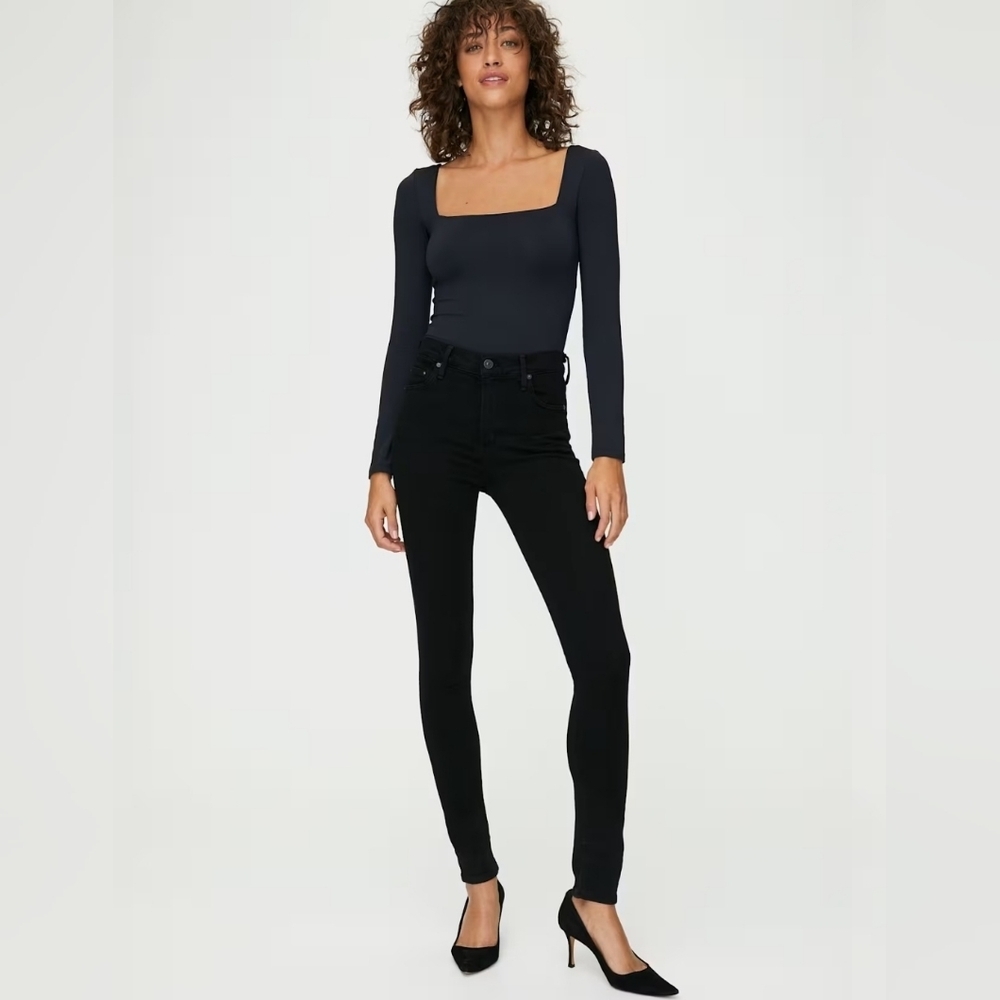 NWT Citizen of Humanity Rocket Higj Rise Skinny velvet pants Midnight blue